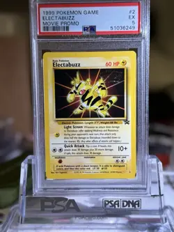 1999 Pokemon Game Electabuzz Movie Promo Card PSA 6 - Image 1