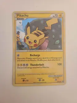 Pokemon TGC 2010 HG&SS Pikachu HGSS03 Black Star Promo Holo Card Rare Near Mint - Image 2