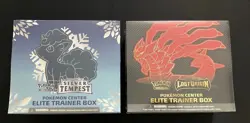 SEALED Pokemon TCG Pokemon Center Exclusive Silver Tempest AND Lost Origin ETBs - Image 1
