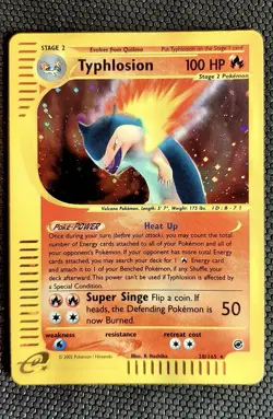 Typhlosion - Expedition Base Set Holo Rare 28/165 (2002) Pokemon TCG - Image 1