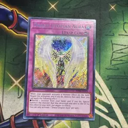 Yugioh! Draco-Utopian Aura POTE-EN079 Secret Rare 1st Edition NM - Image 1