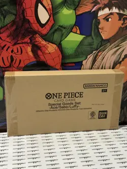 One Piece Card Game Special Goods Set Ace/Sabo/Luffy ENGLISH VERSION (In Hand) - Image 1