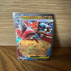 Mega Lucario Ex 077/132 Mega Evolution Pokemon Card Near Mint - Image 2