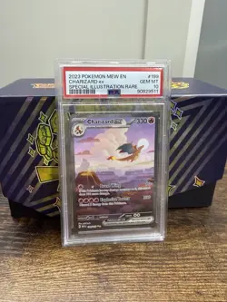 PSA 10 Charizard SAR 201/165 Charmander Charmeleon Set Pokemon Card 151 English - Image 2