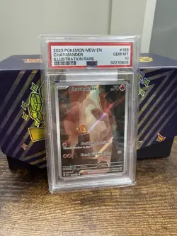 PSA 10 Charizard SAR 201/165 Charmander Charmeleon Set Pokemon Card 151 English - Image 4