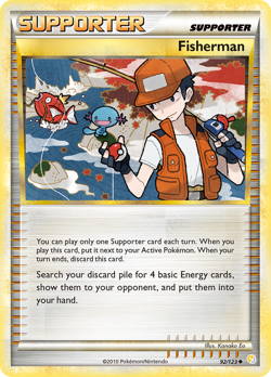 Fisherman 92/123 Uncommon | HeartGold & SoulSilver | Pokemon Card - Image 1