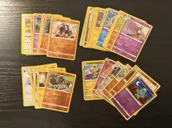 Pokemon TCG Holographic Reverse Holo Yellow Border 39 Card Lot Sword Shield SWSH - Image 1