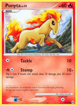 Ponyta 72/99 Common | Arceus | Pokemon Card - Image 1