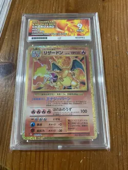 Pokemon TCG Charizard Classic collection Holo Card Japanese Ace Grade Mint 9 - Image 1