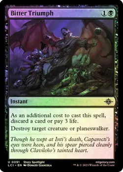 Bitter Triumph Foil The Lost Caverns of Ixalan NM MTG - Image 1