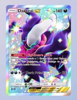 Darkrai EX Shiny, Pokemon TCG Pocket, English, Deluxe Pack Ex set, Digital - Image 1