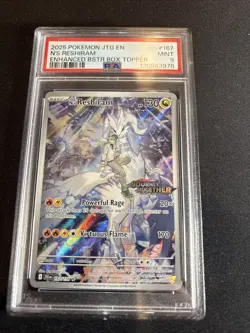 Pokemon 2025 SV Journey Together N’s Reshiram #167 Stamped Full Art PSA 9 - Image 1