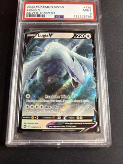 2022 Pokemon SWSH Silver Tempest Lugia V #138 PSA 9 - Image 1