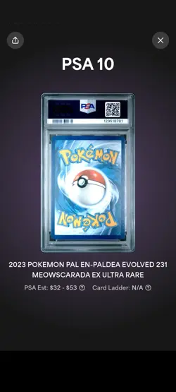 Pokemon Neowscarada Ex 231 Paldea Evolved Ultra Rare Psa10 - Image 2