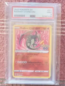 Radiant Charizard Holo Pokemon Go 011/078 Psa 9 Pokemon !!MINT!! - Image 1