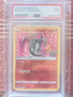 Radiant Charizard Holo Pokemon Go 011/078 Psa 9 Pokemon !!MINT!! - Image 2