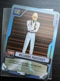 Gundam Wing M.S. War Milliardo PEACECRAFT HOLO PI-028 TCG Trading Card Game Eng - Image 1