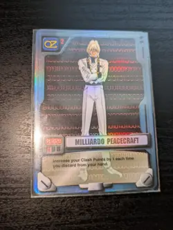 Gundam Wing M.S. War Milliardo PEACECRAFT HOLO PI-028 TCG Trading Card Game Eng - Image 3