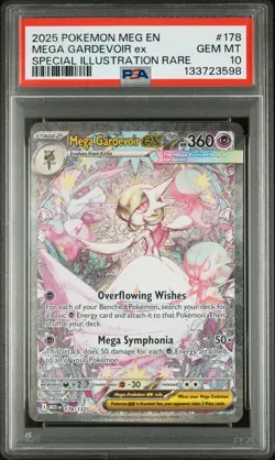 2025 POKEMON MEG EN-MEGA EVOLUTION #178 MEGA GARDEVOIR EX PSA 10 - Image 1