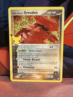 Team Magma's Groudon 9/95 Ultra Rare Celebrations Pokemon TCG - Image 1