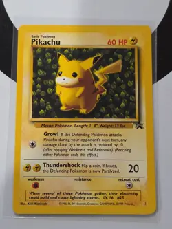 Pokemon IVY Pikachu Black Star 1 League Promo Exclusive WOTC 1999 Card Near Mint - Image 1
