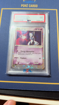 Mewtwo Ex 101/109 Pokemon card TCG Ruby & Sapphire PSA 9 - Image 2