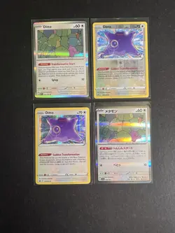 4 Ditto Pokemon Card Reverse Holo Rare SWSH SV PTCG - Image 1