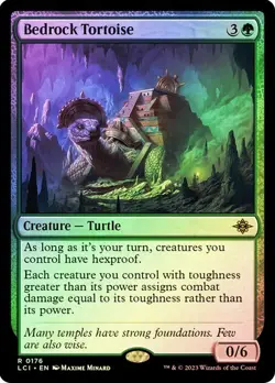 NM Foil Bedrock Tortoise, MTG, LCI, Magic the Gathering, 176 - Image 1