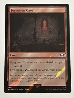 MTG Universes Beyond: Warhammer 40K Forgotten Cave Surge Foil 280 LP - Image 1