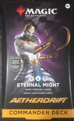 Magic: The Gathering Aetherdrift Commander Deck Eternal, Sealed Box has Dents - Image 1