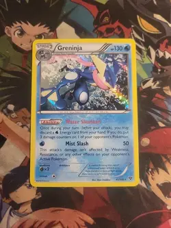 HP Greninja 41/146 Cosmo Holo Rare XY Base Set Blister Exclusive Pokemon Card - Image 1