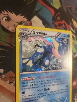 HP Greninja 41/146 Cosmo Holo Rare XY Base Set Blister Exclusive Pokemon Card - Image 2