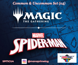 MARVEL’S SPIDER-MAN - Common & Uncommon Set x4 NM - SPM PLAYSET - MTG Free Ship! - Image 1