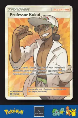 2017 Pokemon SM Sun & Moon Base Set 148/149 Professor Kukui - Image 1