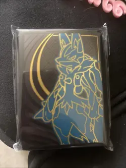 Pokemon ETB Sleeves - Mega Evolution Lucario Sealed New 65 Sleeves - Image 1