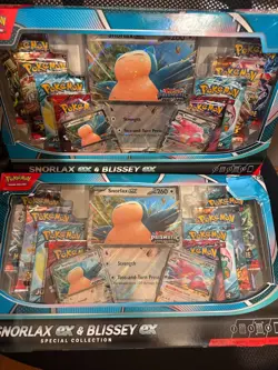 Pokemon TCG Snorlax ex and Blissey ex Special Collection Box DAMAGE BOX LOT OF 2 - Image 1