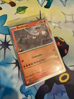 Reshiram 017/094 - Holo Rare - Pokemon TCG: Phantasmal Flames - NM stamped promo - Image 3