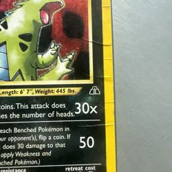Pokemon TCG Tyranitar Neo Discovery 12/75 Holo Unlimited Rare - Image 3