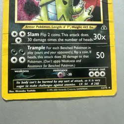 Pokemon TCG Tyranitar Neo Discovery 12/75 Holo Unlimited Rare - Image 5