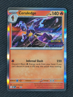 Ceruledge Pokemon Prerelease Promo MEP 014 Phantasmal Flames Stamp - Image 1