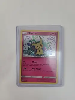 Mimikyu Sun & Moon Black Star Promo SM163 Holo Team Up, Near Mint, Pokemon TCG - Image 1