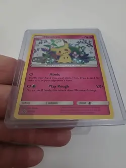 Mimikyu Sun & Moon Black Star Promo SM163 Holo Team Up, Near Mint, Pokemon TCG - Image 3