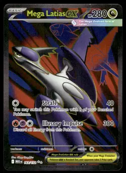 Pokemon TCG ME01: Mega Evolution #163/132 Mega Latias ex NM - Image 1