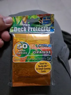 Yu-Gi-Oh! Ultra Pro SPECTRUM Deck Protector Sleeves Orange NEW SEALED Lot #3 - Image 1