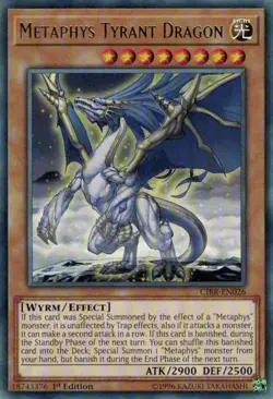 Metaphys Tyrant Dragon - CIBR-EN026 - Rare - 1st Edition - Lightly Played - Image 1