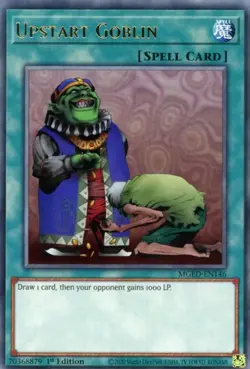 Yugioh! Upstart Goblin - MGED-EN146 - Rare - 1st Edition Near Mint, English - Image 1