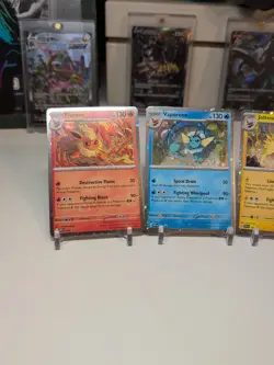 Prismatic Evolutions Poster Collections 3 Promo Cards Flareon Vaporeon Jolteon - Image 2