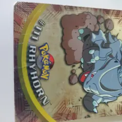 Rhyhorn 1999 1st Print Topps Holo Silver Foil Blue Label #111 Pokemon Card - Image 2