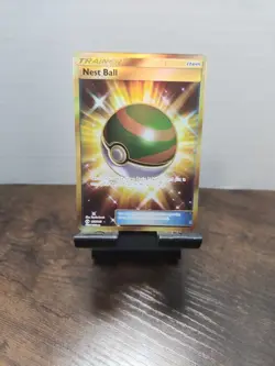 Pokemon English TCG Card Sun & Moon Base Nest Ball 158/149 Full Art - Image 1