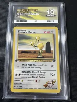 Pokemon TCG Blaine's Doduo Gym Challenge 1st Edition Card 61/132 Ace 10 Not PSA - Image 1